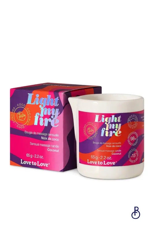 Bougie de massage Fleur de lotus - Love to Love - Boudoir