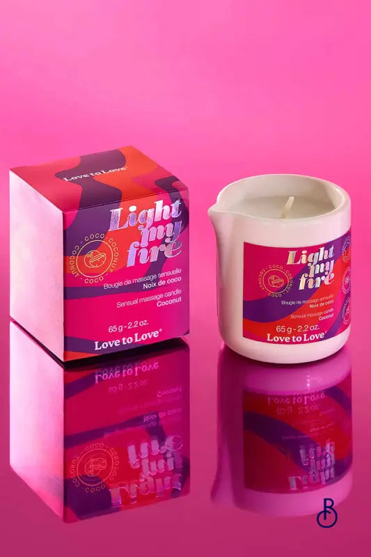 Bougie de massage Noix de coco - Love to Love - Boudoir