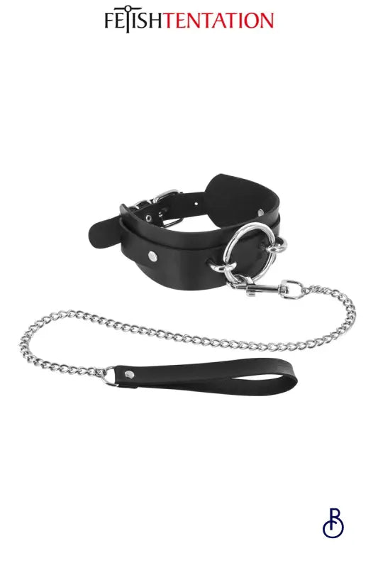 Collier avec anneau & laisse - Fetish Tentation - Boudoir