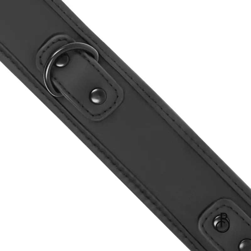 Collier BDSM Doublure en Néoprène avec Chaîne - Boudoir