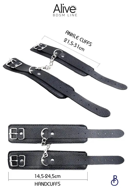 Kit BDSM Secret Desires noir - Boudoir Nimois