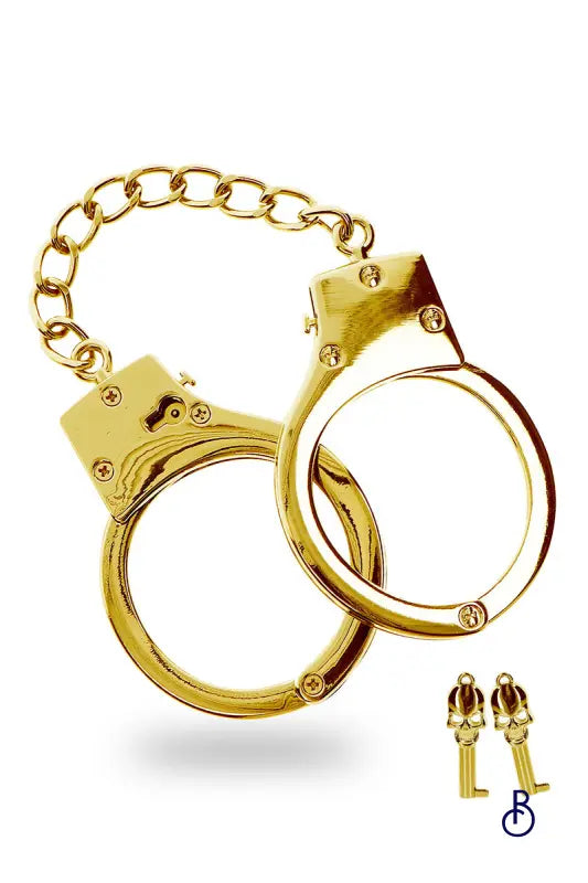 Menottes BDSM plaquées or - Taboom - Boudoir Nimois