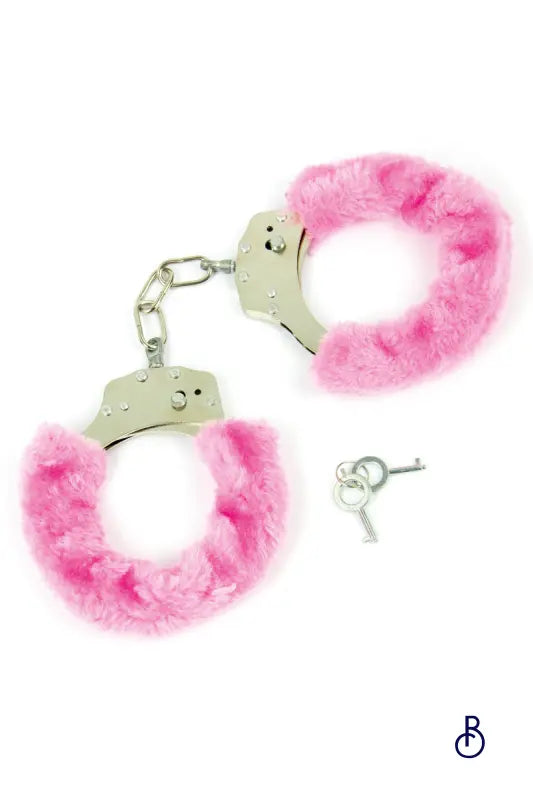 Menottes fourrure rose - Litolu - Boudoir Nimois