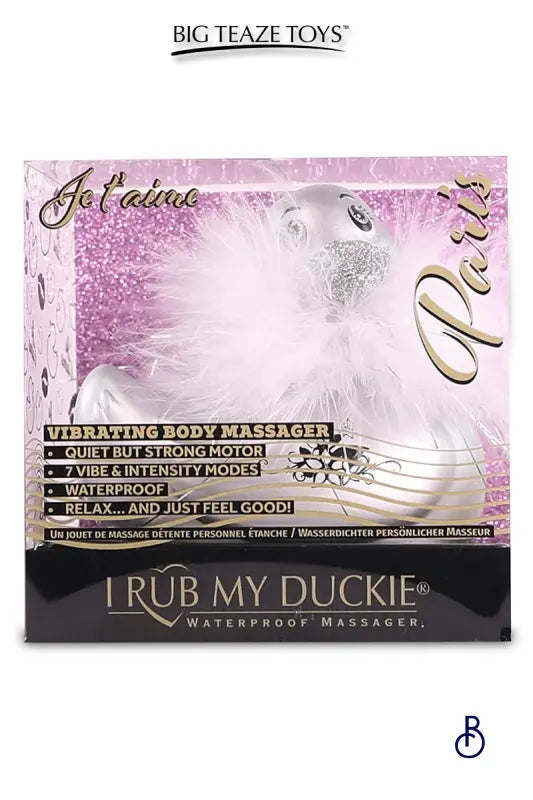Mini canard vibrant Duckie Paris - argenté - Boudoir Nimois