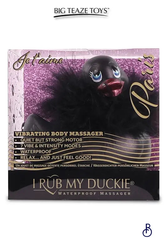 Mini canard vibrant Duckie Paris - noir - Boudoir Nimois
