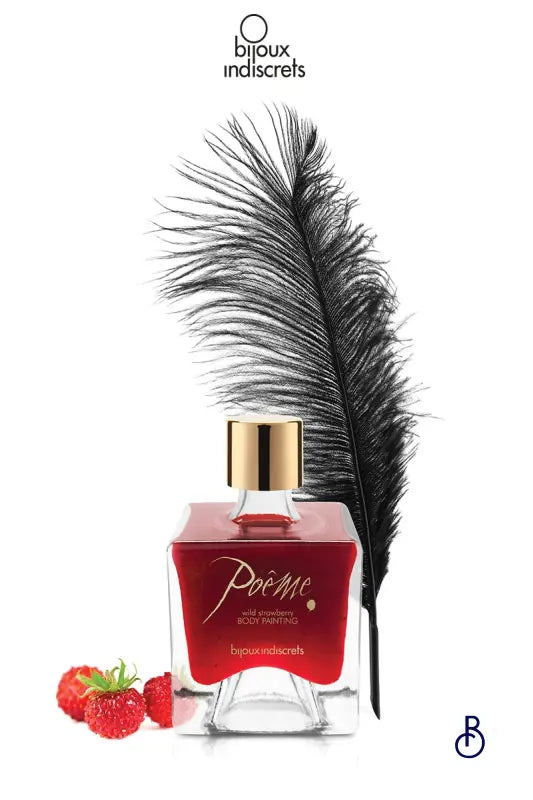 Peinture de corps Poême fraise - Boudoir Nimois