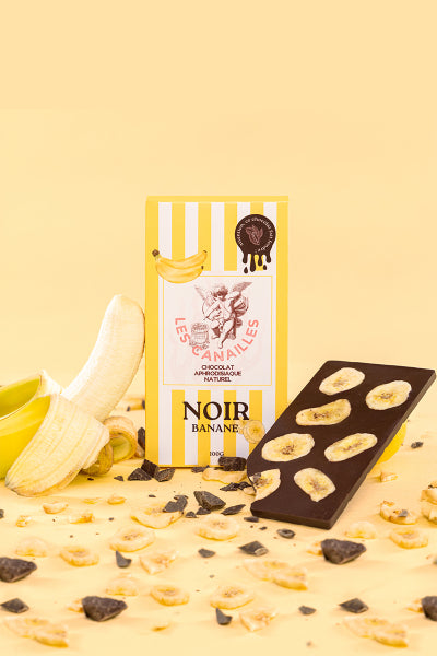 Chocolat Aphrodisiaque Noir Banane - Tablette 100g