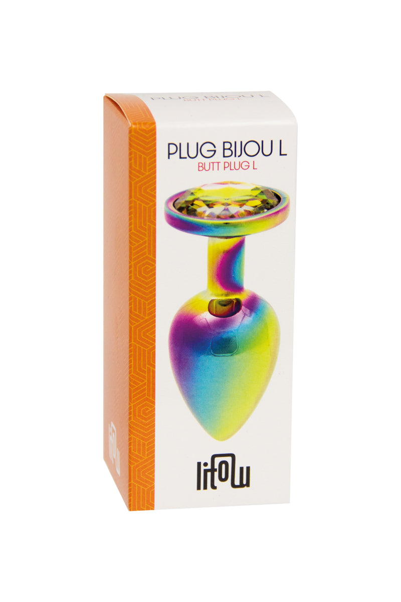 Plug bijou arc-en-ciel M - Litolu