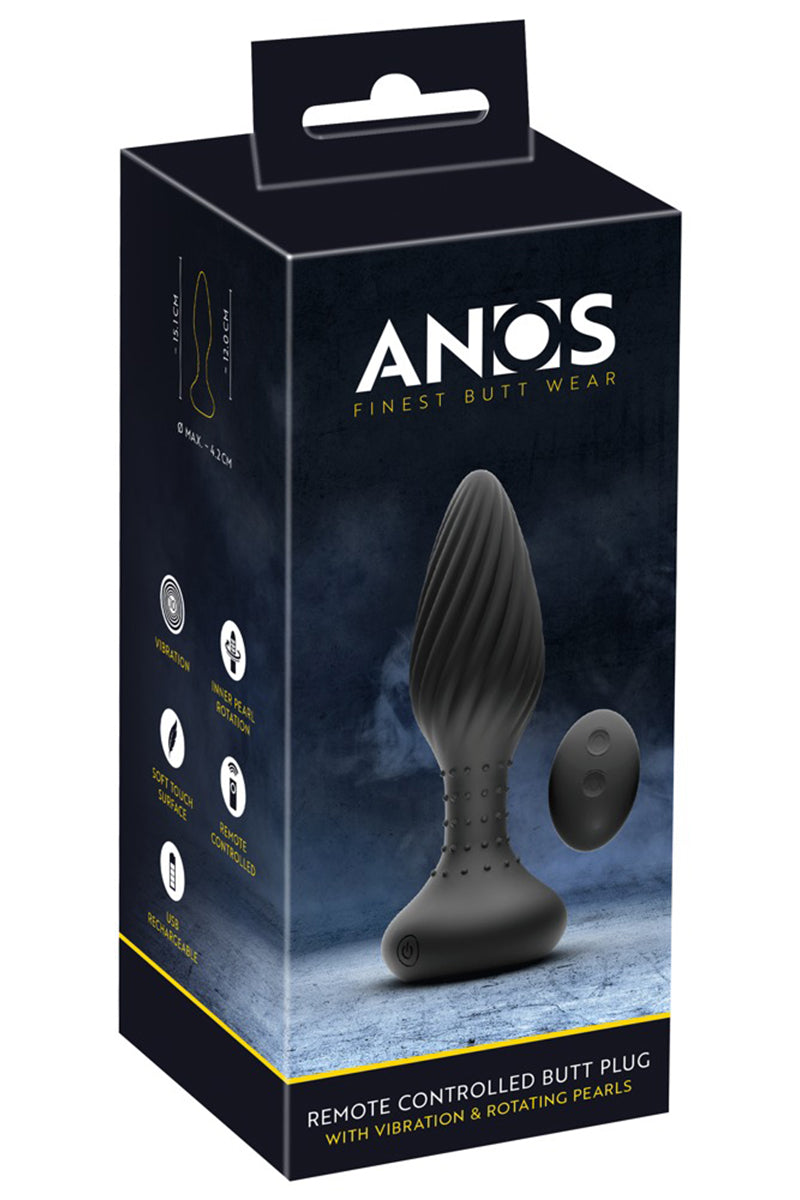 Plug anal vibrant et rotatif télécommandé