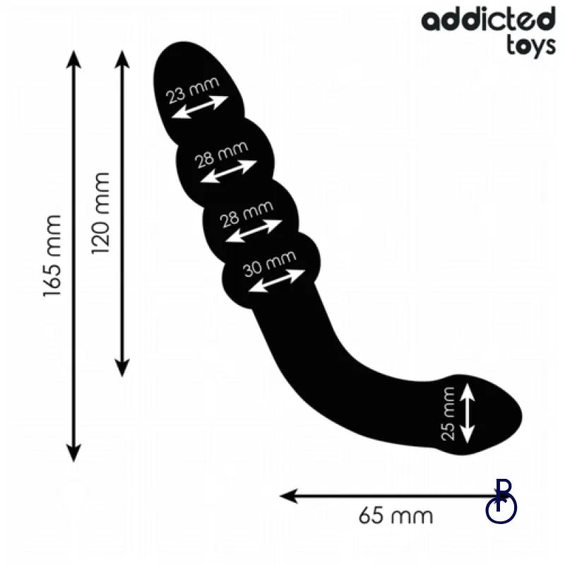 Plug Anal Double Masseur 16.5cm - Boudoir Nimois