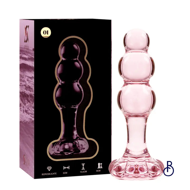 Pink Glass Anal Plug Model 1 | Boudoir Nimois Pink Glass Anal Plug Model 1 | Boudoir Nimois