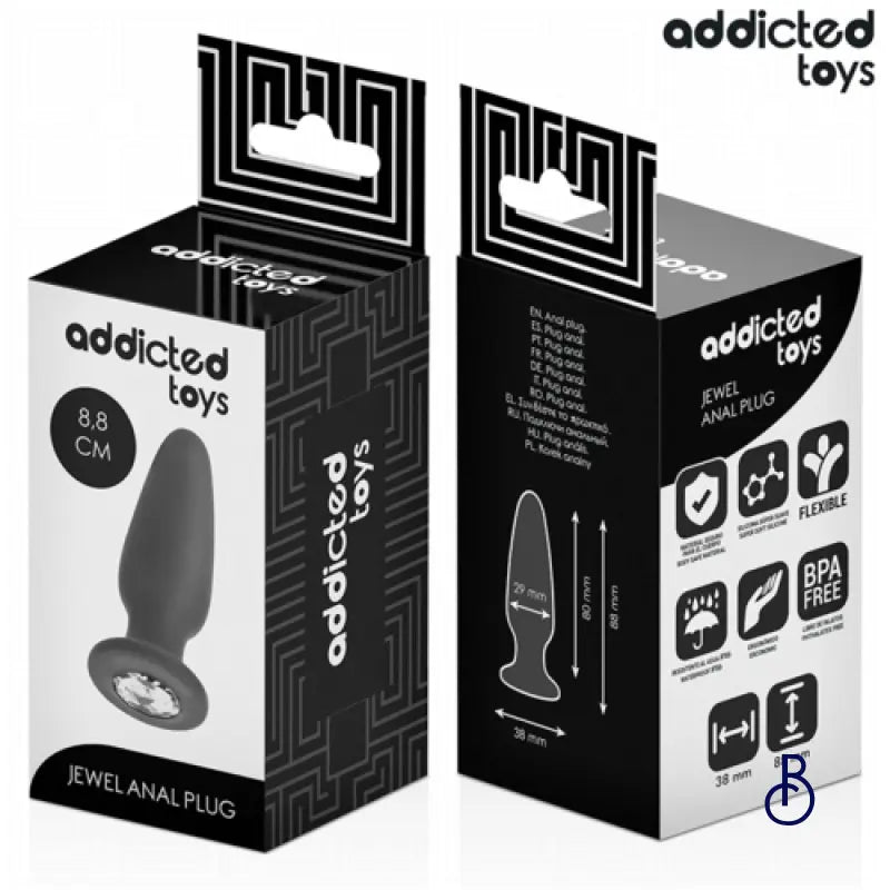 Plug Anal Silicone avec Strass - Boudoir Nimois