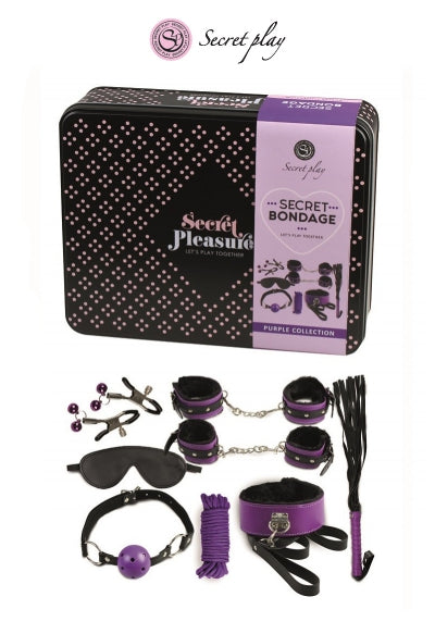 Plan SM – Kit BDSM 8 pièces violet Secret Play