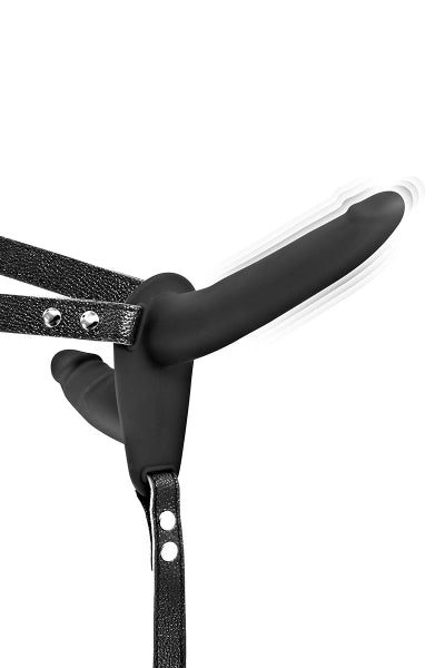 Double gode ceinture noir vibrant Fetish Tentation
