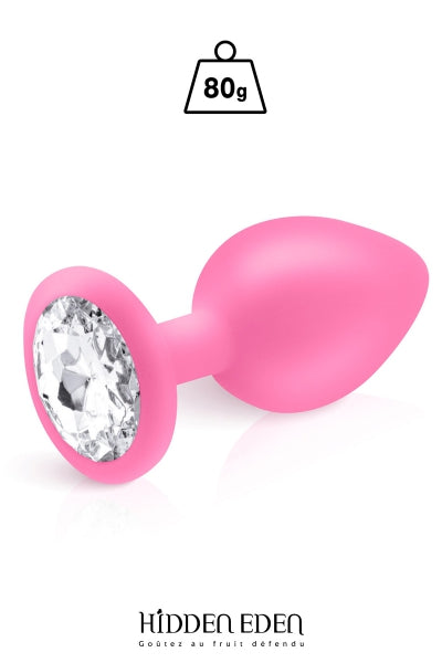Plug anal bijou silicone rose L – Hidden Eden