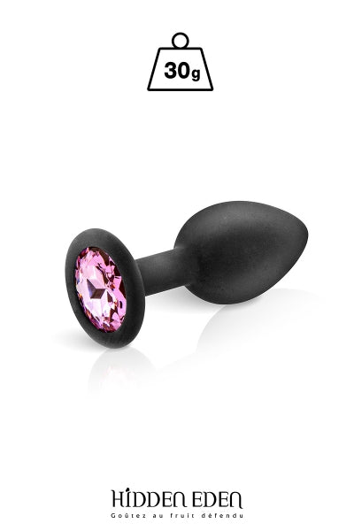 Plug anal bijou en silicone noir S – Hidden Eden
