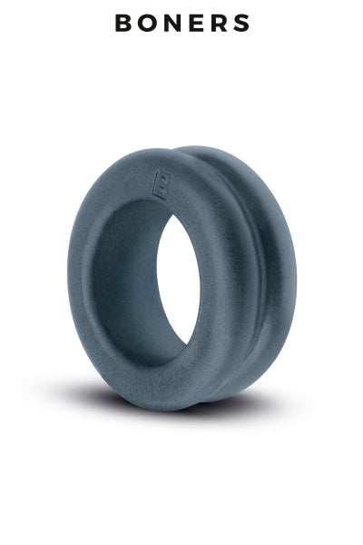 Cockring nervuré Ribbed Boners en TPE noir