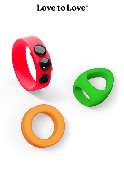 Kit Neon Ring : 3 cockrings fluo – Love to Love