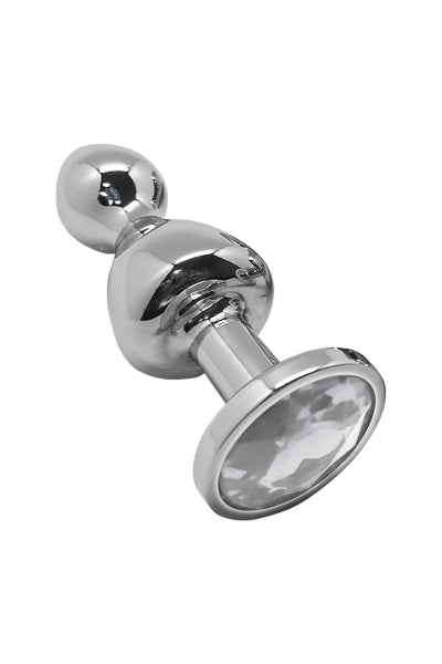 Plug anal bijou Lollypop transparent M – Wooomy