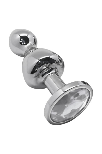 Plug anal bijou Lollypop transparent L – Wooomy