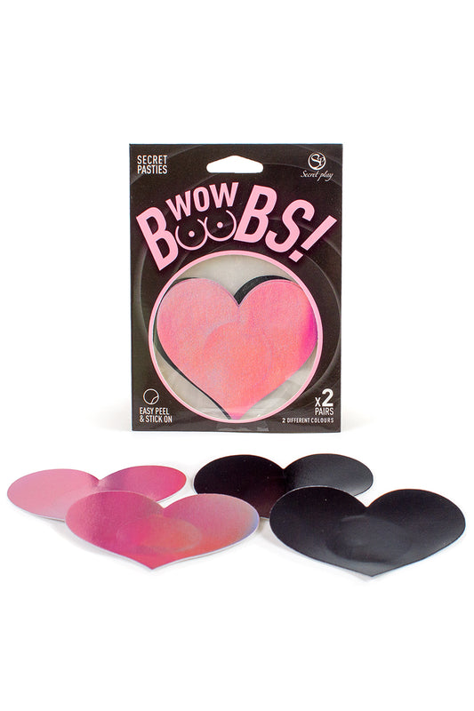 Cache-tétons coeur Wow Boobs