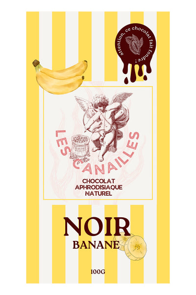 Chocolat Aphrodisiaque Noir Banane - Tablette 100g