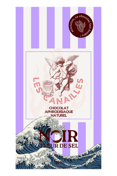 Chocolat Aphrodisiaque Noir Fleur de Sel - Tablette 100g