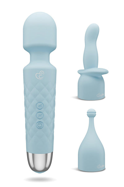 Mini vibromasseur Wand avec 2 embouts EasyToys