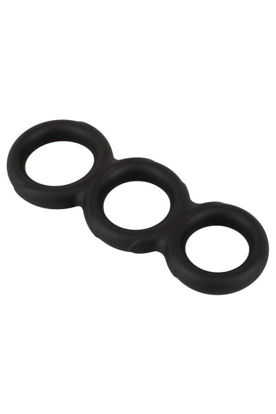 Triple Cockring aus Flüssigsilikon