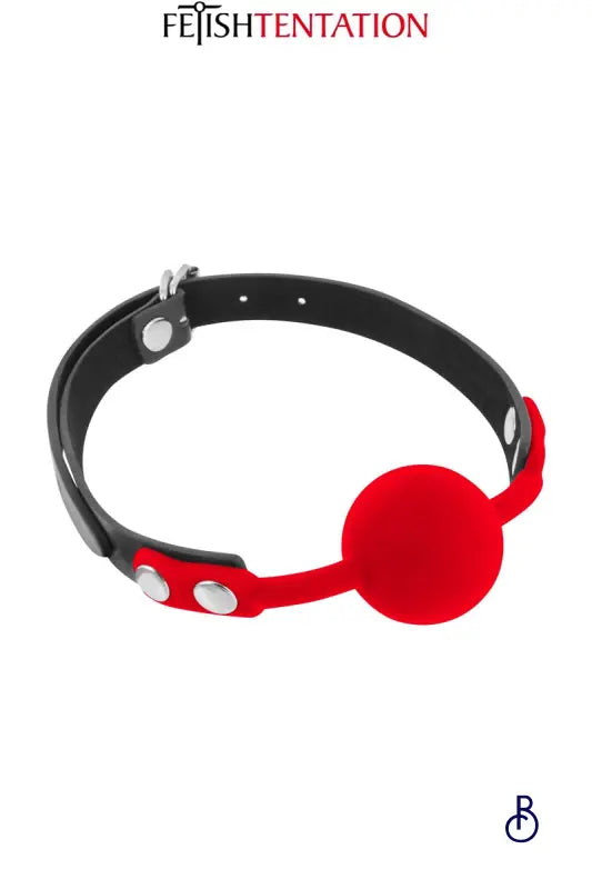Bâillon Bdsm Boule Rouge - Boudoir Nimois