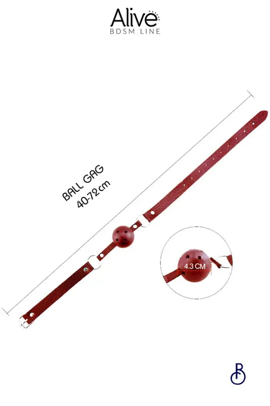 Baillon Discretion rouge - Alive - Boudoir Nimois