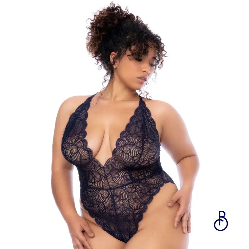 Body Grande Taille Bleu Nuit - Boudoir Nimois