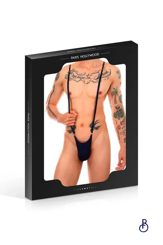 Body string homme noir - Boudoir Nimois