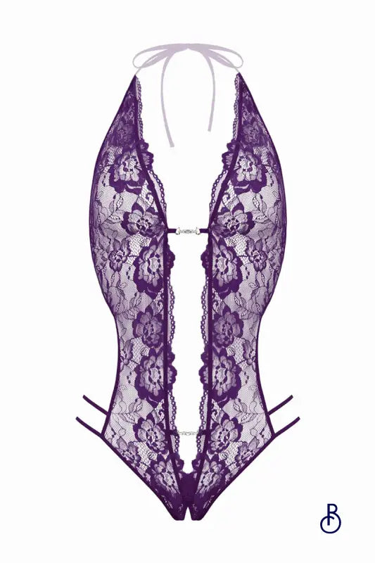 Body string ouvert Renee violet - Christine - Boudoir Nimois