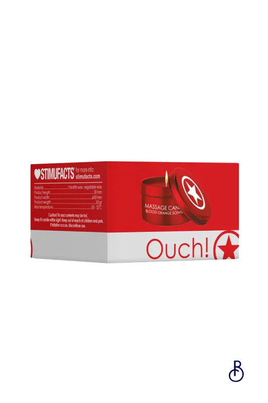 Bougie de massage orange sanguine 50g - Ouch - Boudoir