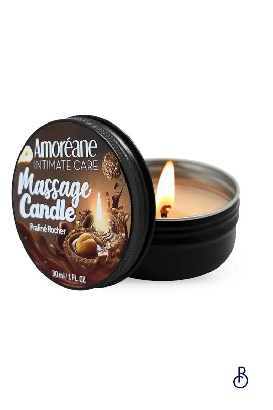 Bougie de massage Rocher Praliné - Amoreane - Boudoir Nimois