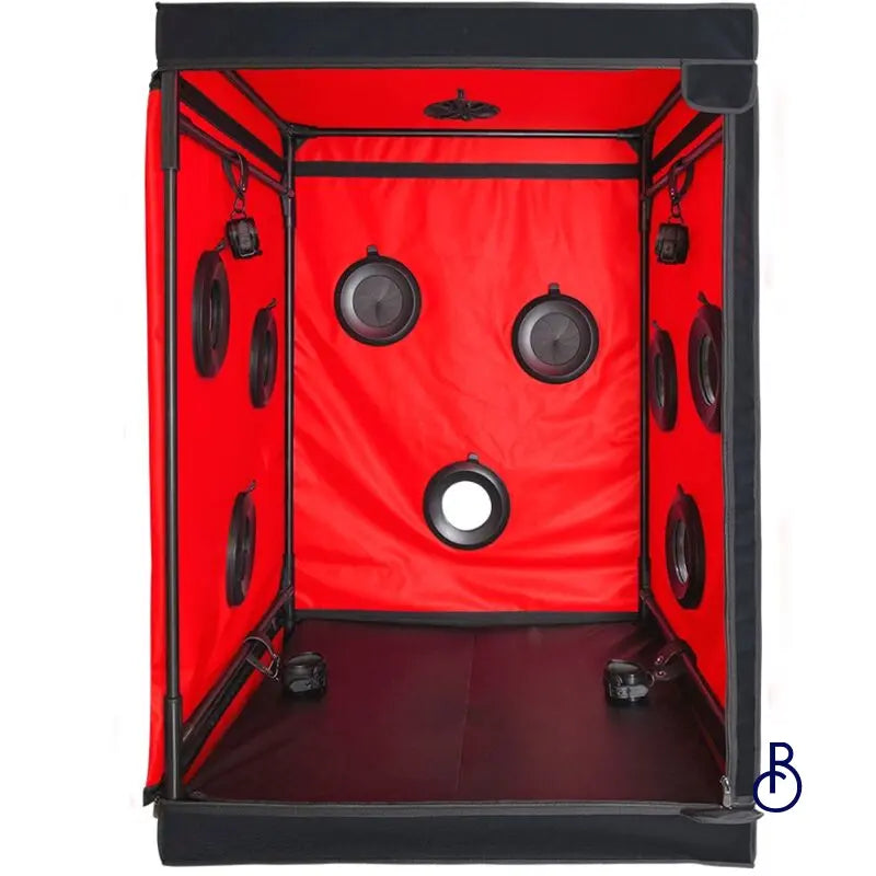 Cabine BDSM SCANDALE – Mobilier Transportable Noir & Rouge
