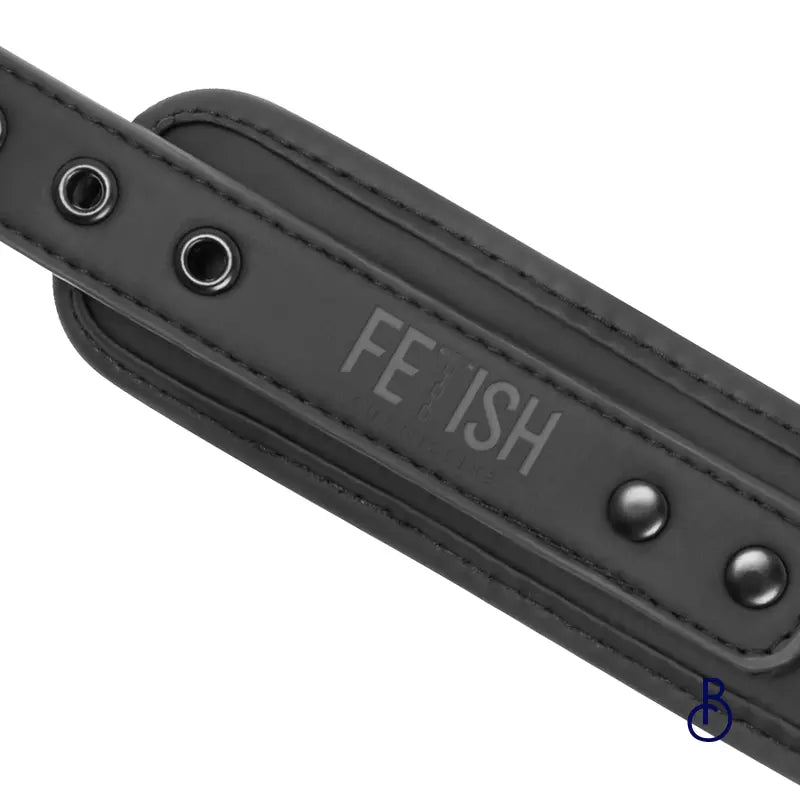 Collier BDSM Doublure en Néoprène avec Chaîne - Boudoir