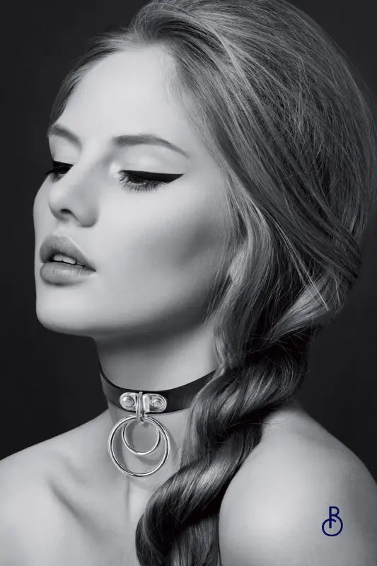 Collier Fetish avec double anneau - Bijoux