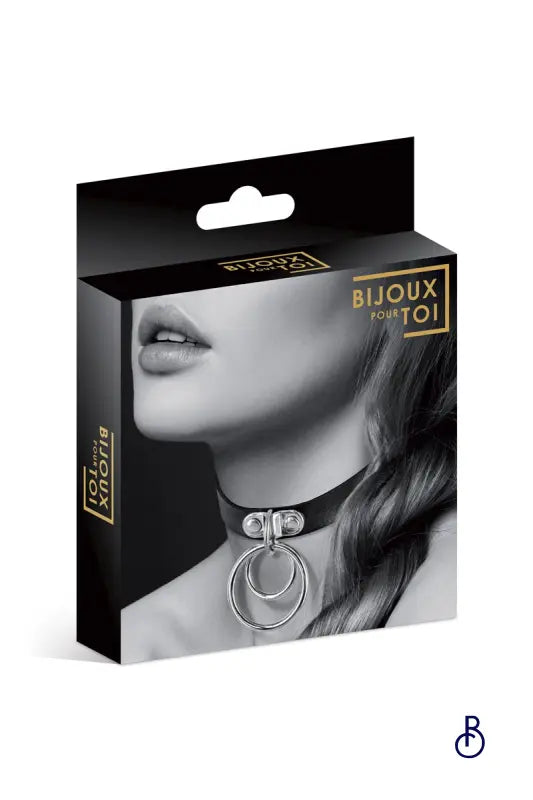 Collier Fetish avec double anneau - Bijoux