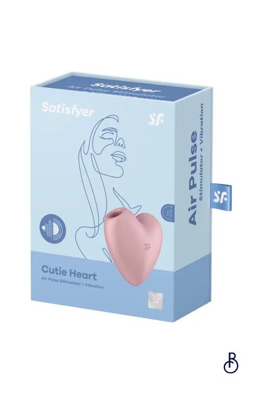 Double stimulateur Cutie Heart rose - Satisfyer - Boudoir