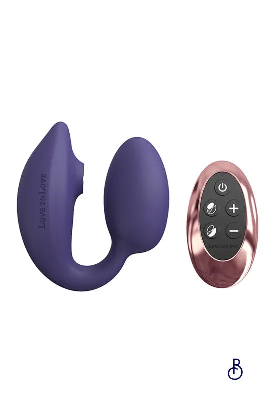 Double stimulateur Wonderlover mauve - Love to Love