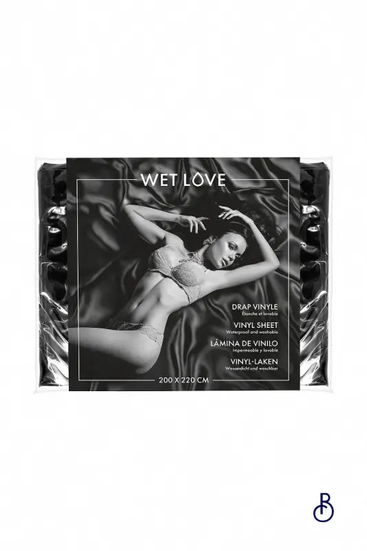 Drap Vinyle noir 220 x 200 cm - Fetish Tentation - Boudoir
