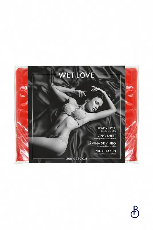 Drap Vinyle rouge 220 x 200 cm - Fetish Tentation - Boudoir