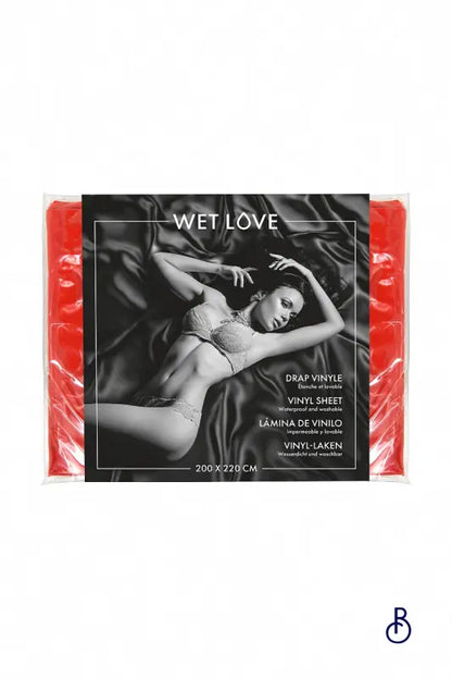 Drap Vinyle rouge 220 x 200 cm - Fetish Tentation - Boudoir