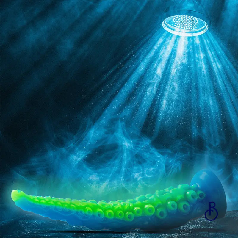 Gode Tentacle Mince Fluorescent Scylla - Grande Taille