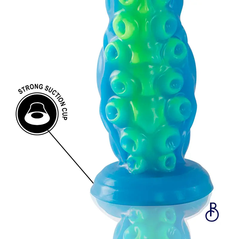 Gode Tentacle Mince Fluorescent Scylla - Grande Taille