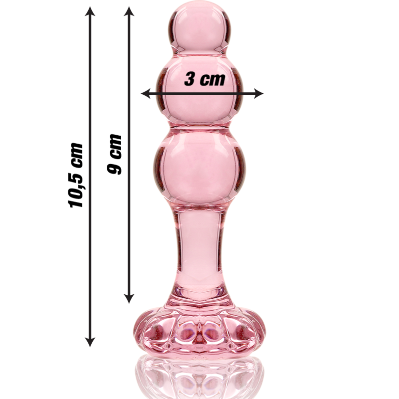 Plug Anal en Verre Rose Modèle 1