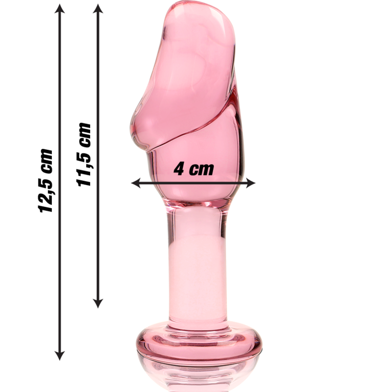 Plug Anal Verre Rose Modèle 6