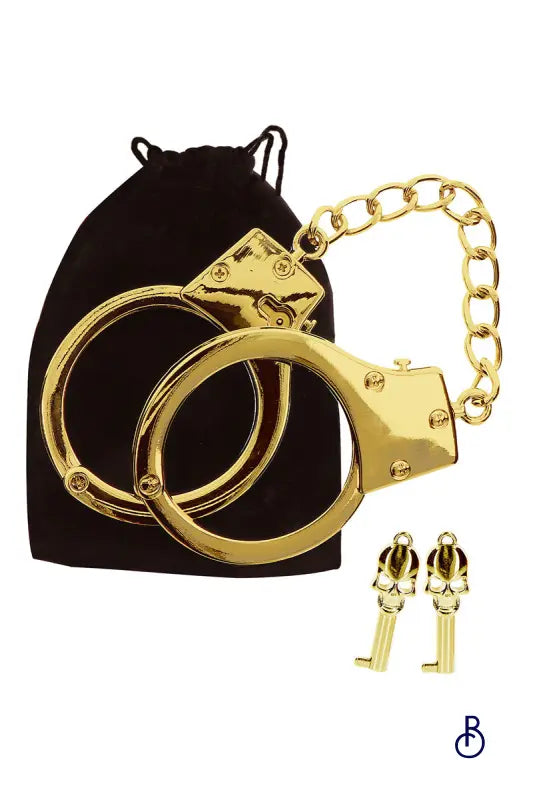 Menottes BDSM plaquées or - Taboom - Boudoir Nimois
